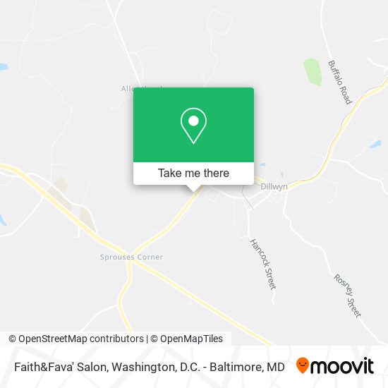 Faith&Fava' Salon map