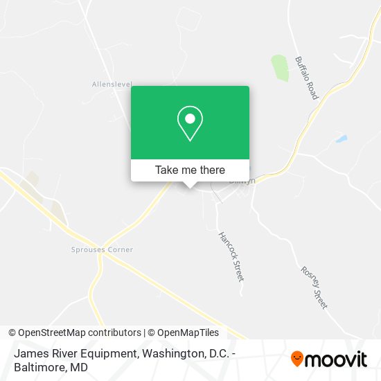 James River Equipment map