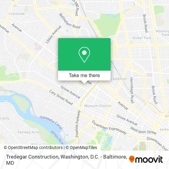 Mapa de Tredegar Construction