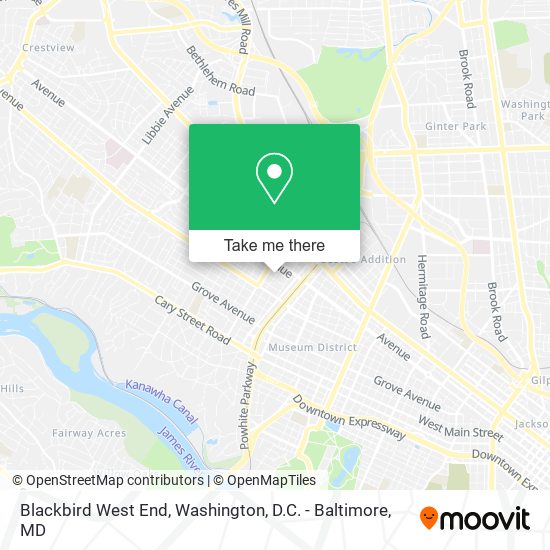 Blackbird West End map