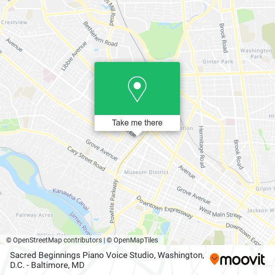 Sacred Beginnings Piano Voice Studio map