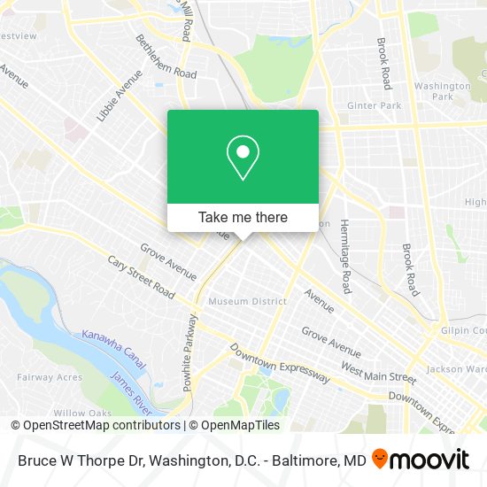 Bruce W Thorpe Dr map