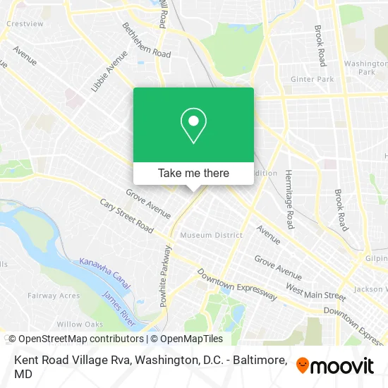 Mapa de Kent Road Village Rva