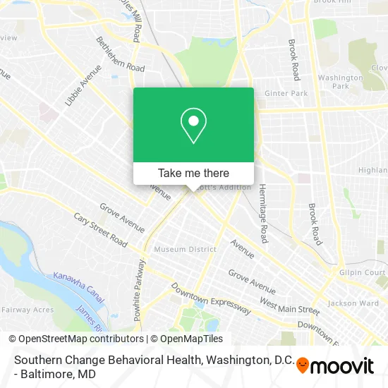 Mapa de Southern Change Behavioral Health