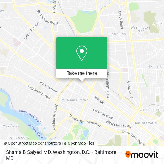 Shama B Saiyed MD map