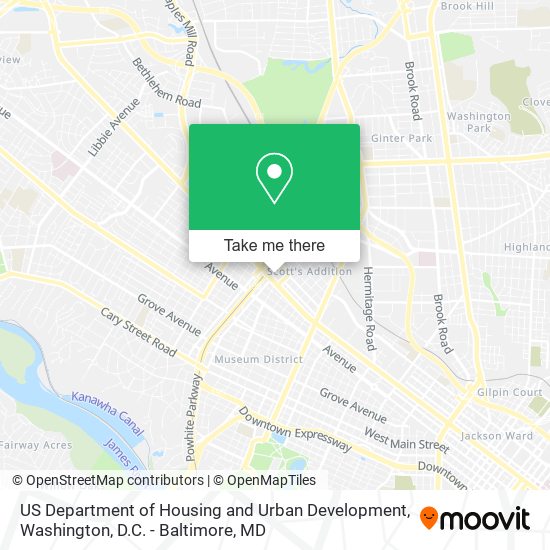 US Department of Housing and Urban Development map