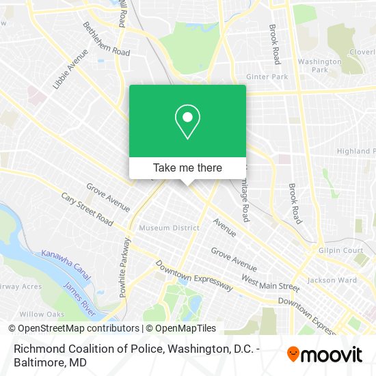 Richmond Coalition of Police map