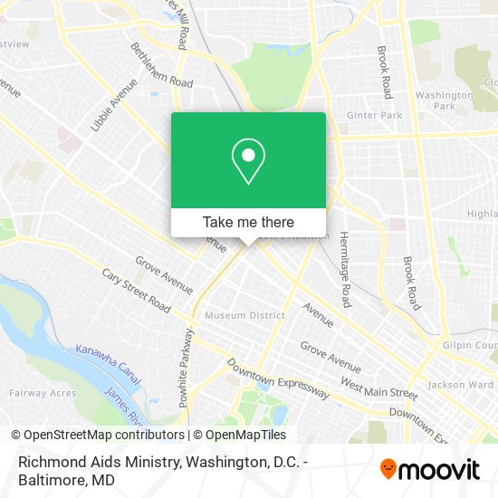 Richmond Aids Ministry map