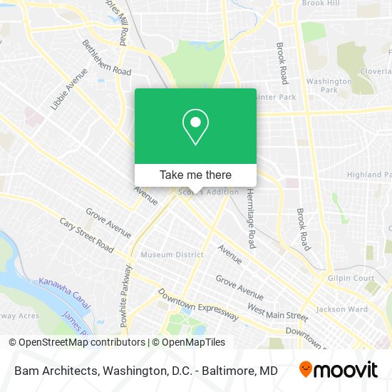 Bam Architects map