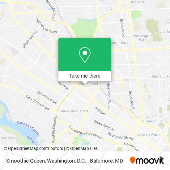 Smoothie Queen map