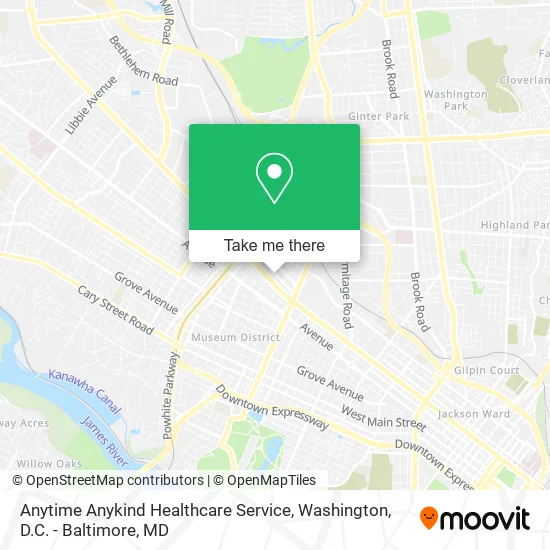 Anytime Anykind Healthcare Service map
