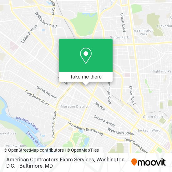 American Contractors Exam Services map