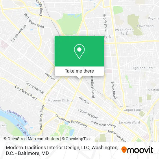Mapa de Modern Traditions Interior Design, LLC