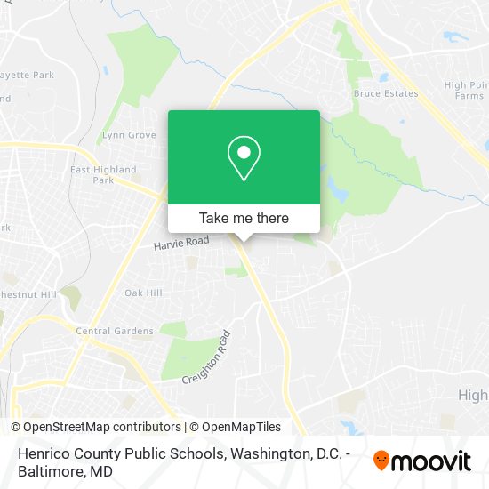 Henrico County Public Schools map