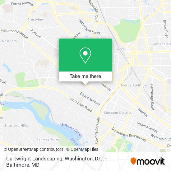 Cartwright Landscaping map