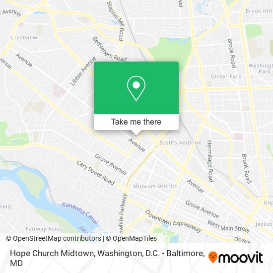 Hope Church Midtown map