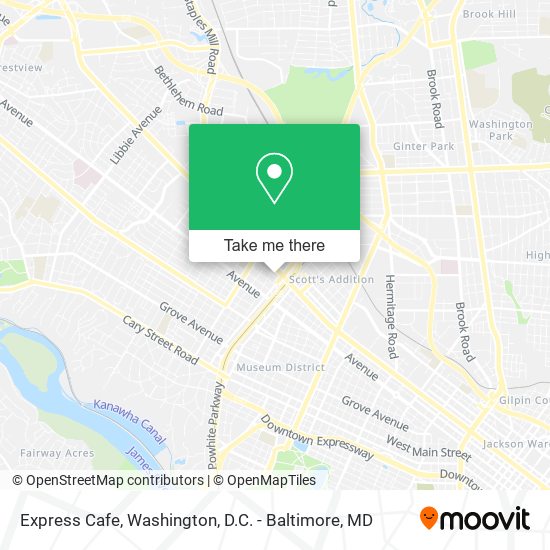Express Cafe map