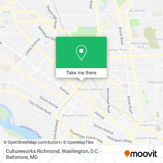 Mapa de Cultureworks Richmond