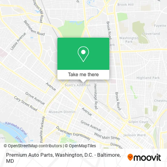 Premium Auto Parts map