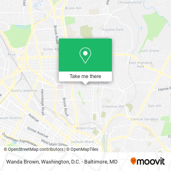 Wanda Brown map