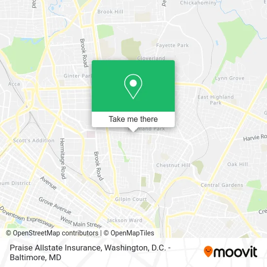 Praise Allstate Insurance map