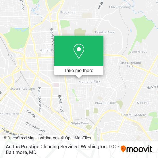 Anita's Prestige Cleaning Services map