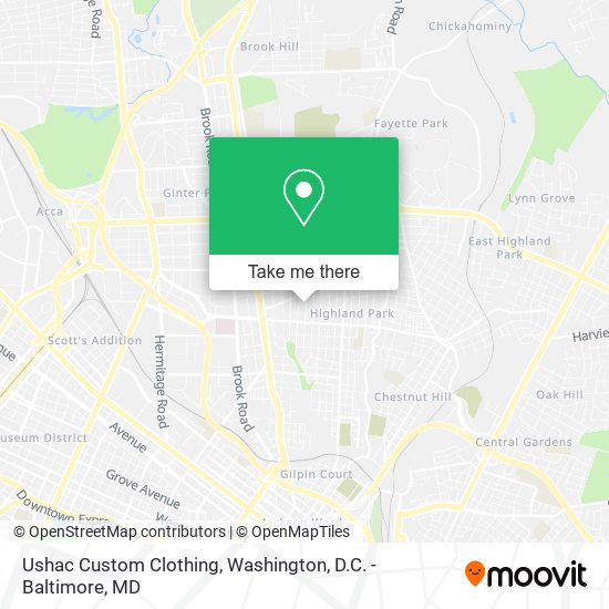 Mapa de Ushac Custom Clothing