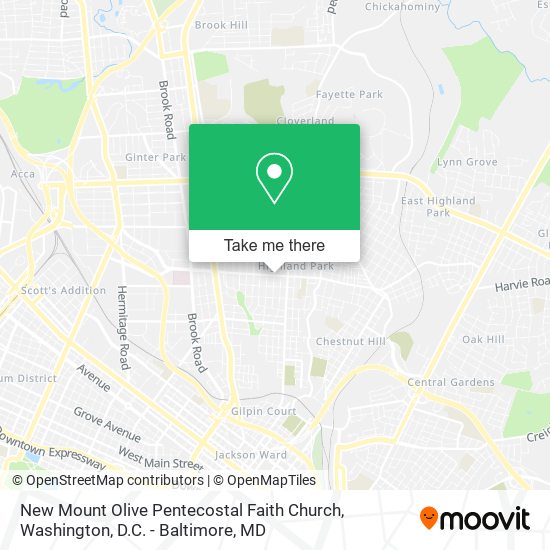 New Mount Olive Pentecostal Faith Church map