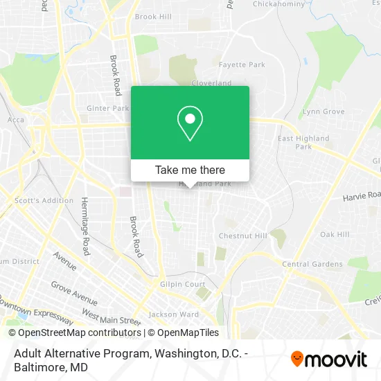 Adult Alternative Program map
