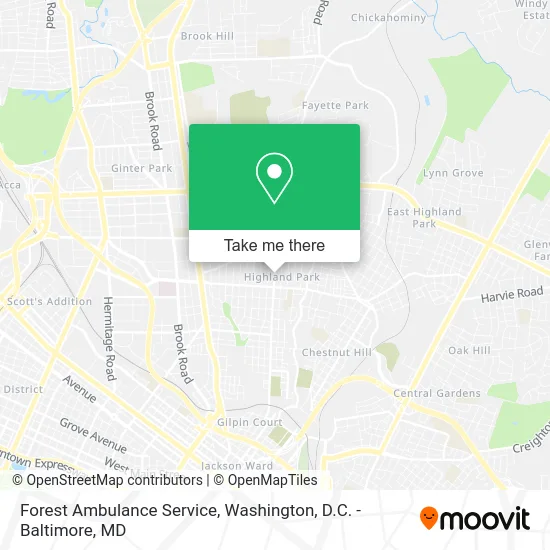 Forest Ambulance Service map