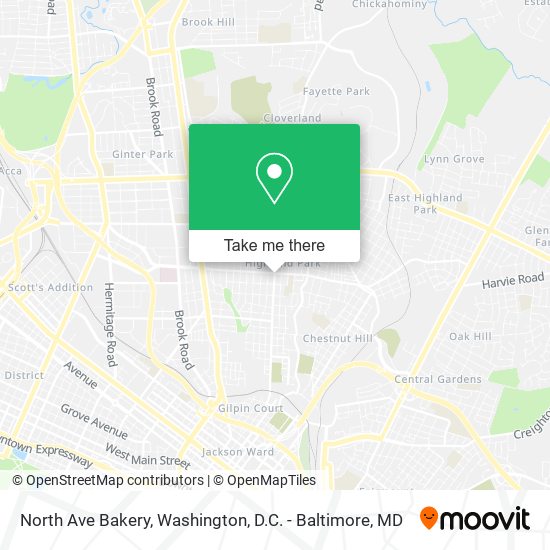 North Ave Bakery map