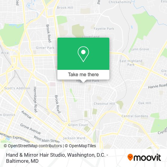 Hand & Mirror Hair Studio map