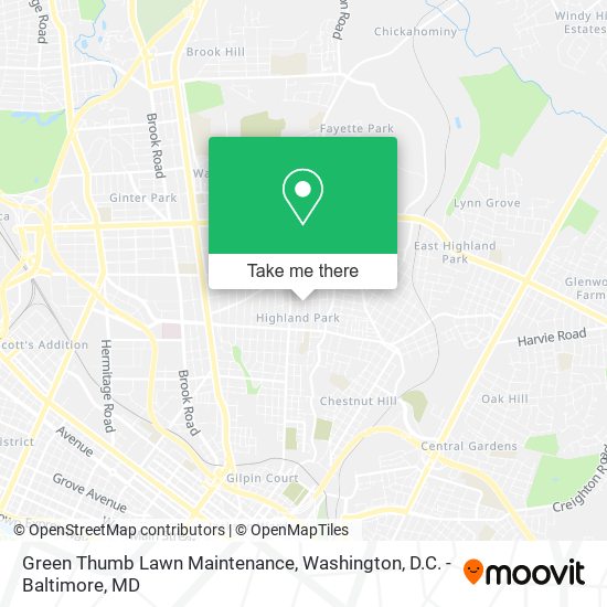 Green Thumb Lawn Maintenance map