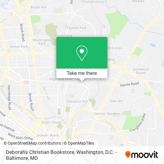 Deborah's Christian Bookstore map