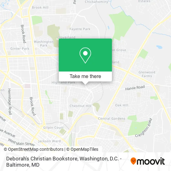 Mapa de Deborah's Christian Bookstore