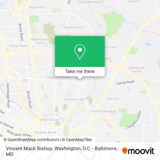 Mapa de Vincent Mack Bishop