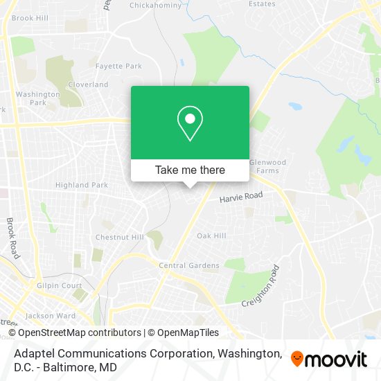 Mapa de Adaptel Communications Corporation