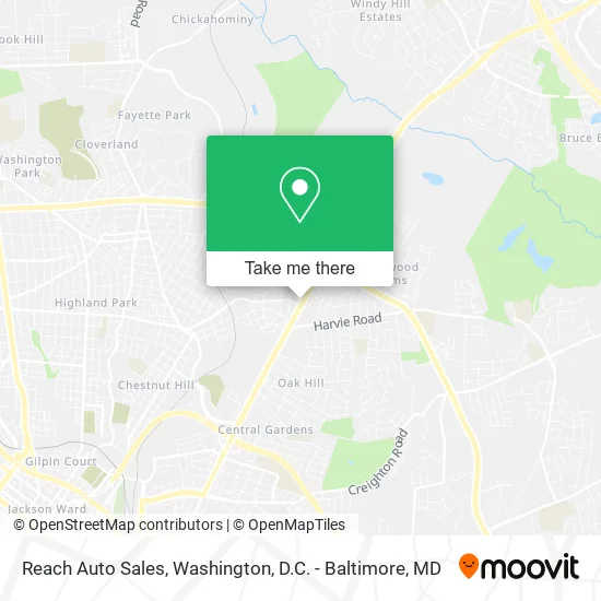 Reach Auto Sales map