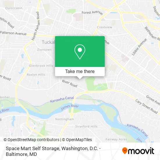 Space Mart Self Storage map