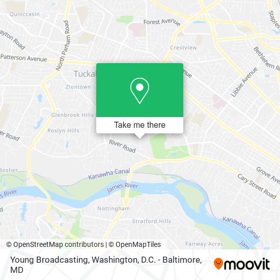 Young Broadcasting map