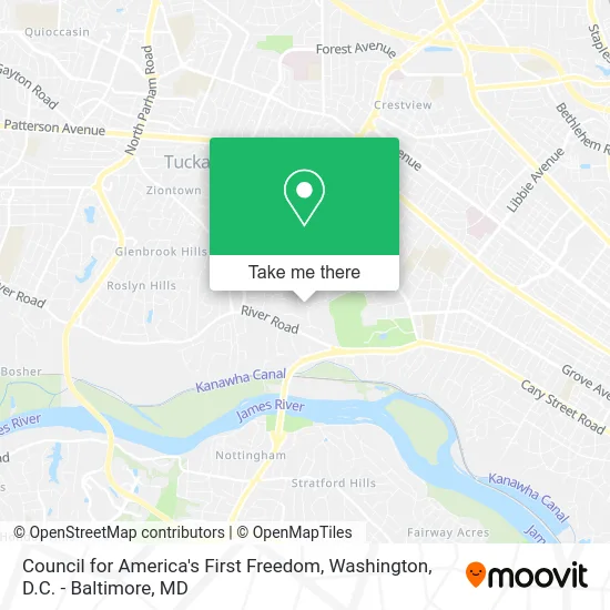 Council for America's First Freedom map