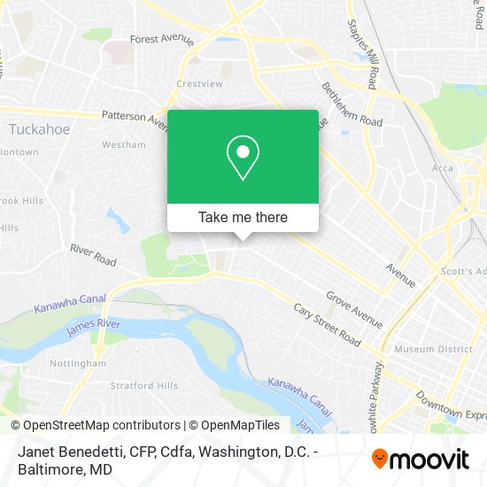 Janet Benedetti, CFP, Cdfa map