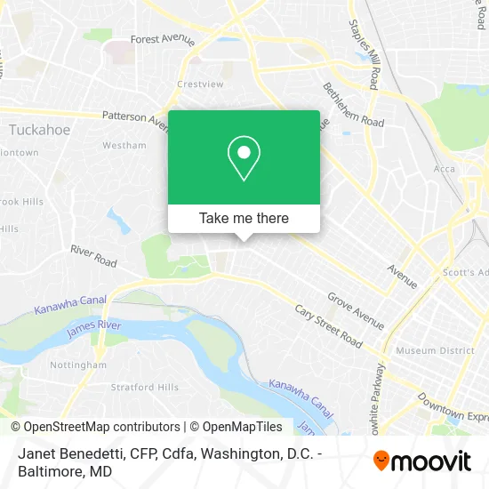 Janet Benedetti, CFP, Cdfa map