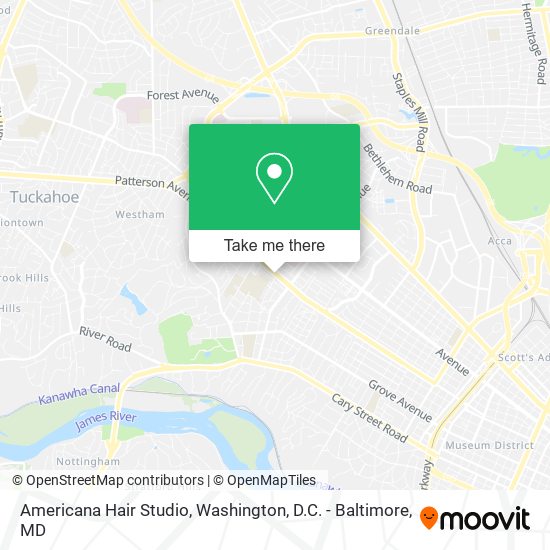Americana Hair Studio map