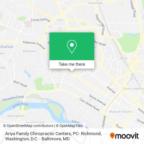Mapa de Ariya Family Chiropractic Centers, PC- Richmond