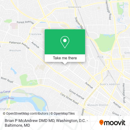 Brian P McAndrew DMD MD map