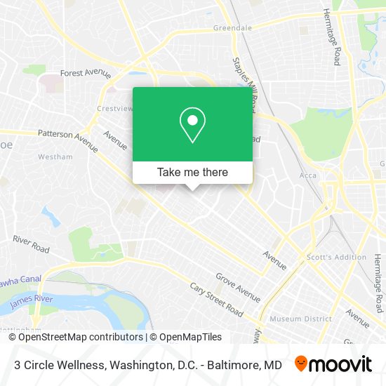 Mapa de 3 Circle Wellness