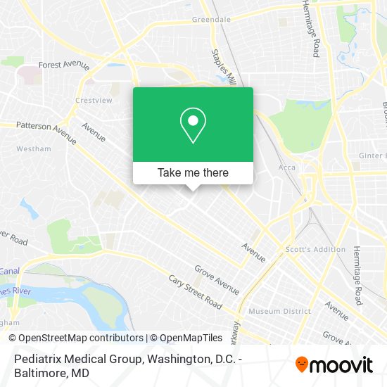 Mapa de Pediatrix Medical Group