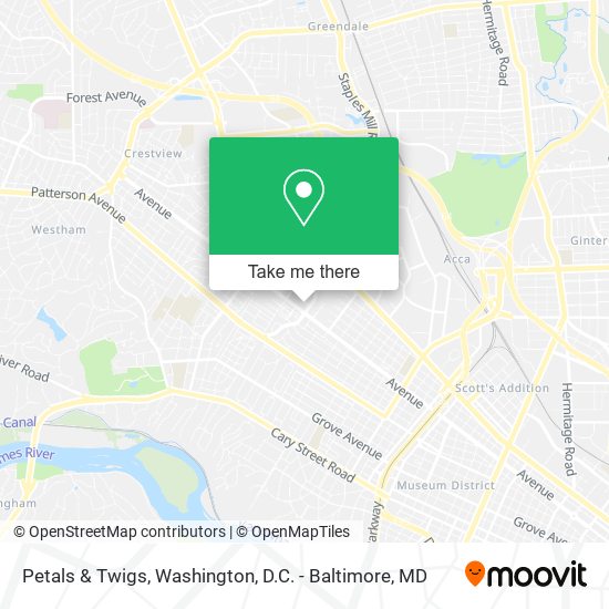 Petals & Twigs map