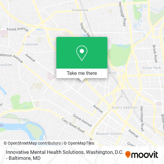 Innovative Mental Health Solutions map